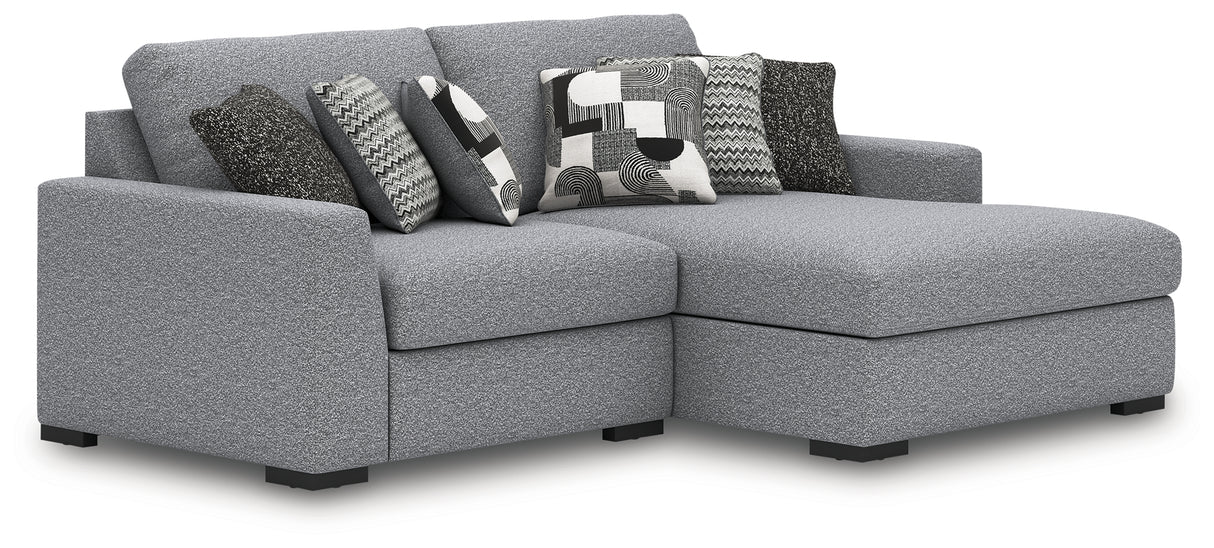 Furniture City Biloxi - Ashley Furniture - Bealton Sectional - RAF 2-Piece Sectional with Chaise / Salt and Pepper - 61305S10