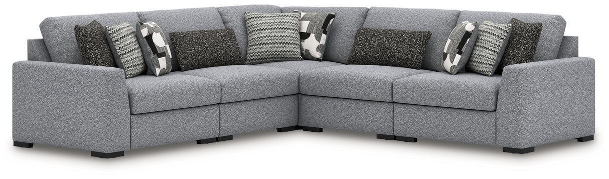 Furniture City Biloxi - Ashley Furniture - Bealton Sectional - RAF 5-Piece Sectional / Salt and Pepper - 61305S6