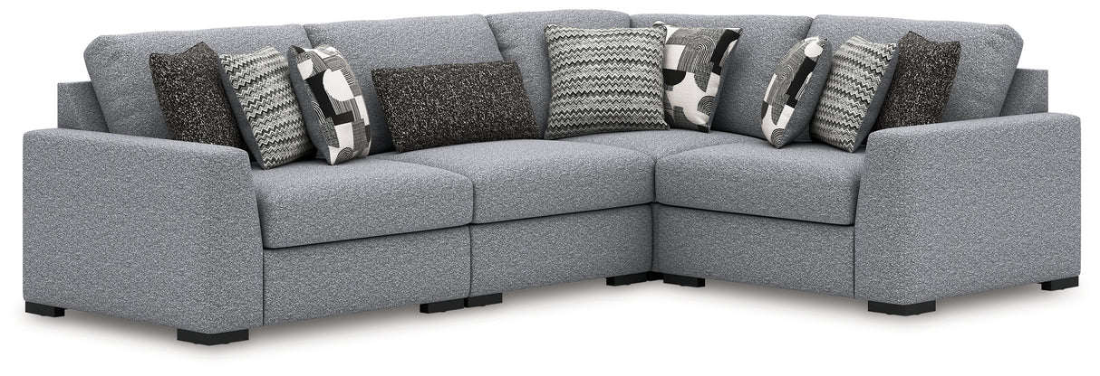 Furniture City Biloxi - Ashley Furniture - Bealton Sectional - RAF 4-Piece Sectional / Salt and Pepper - 61305S5