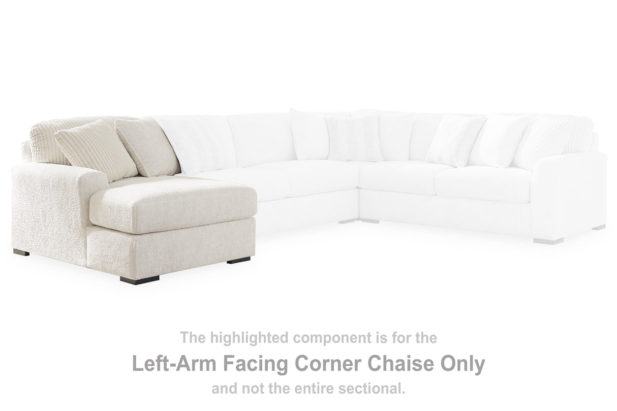 Furniture City Biloxi - Ashley Furniture - Chessington Sectional - LAF Corner Chaise / Ivory - 6190416