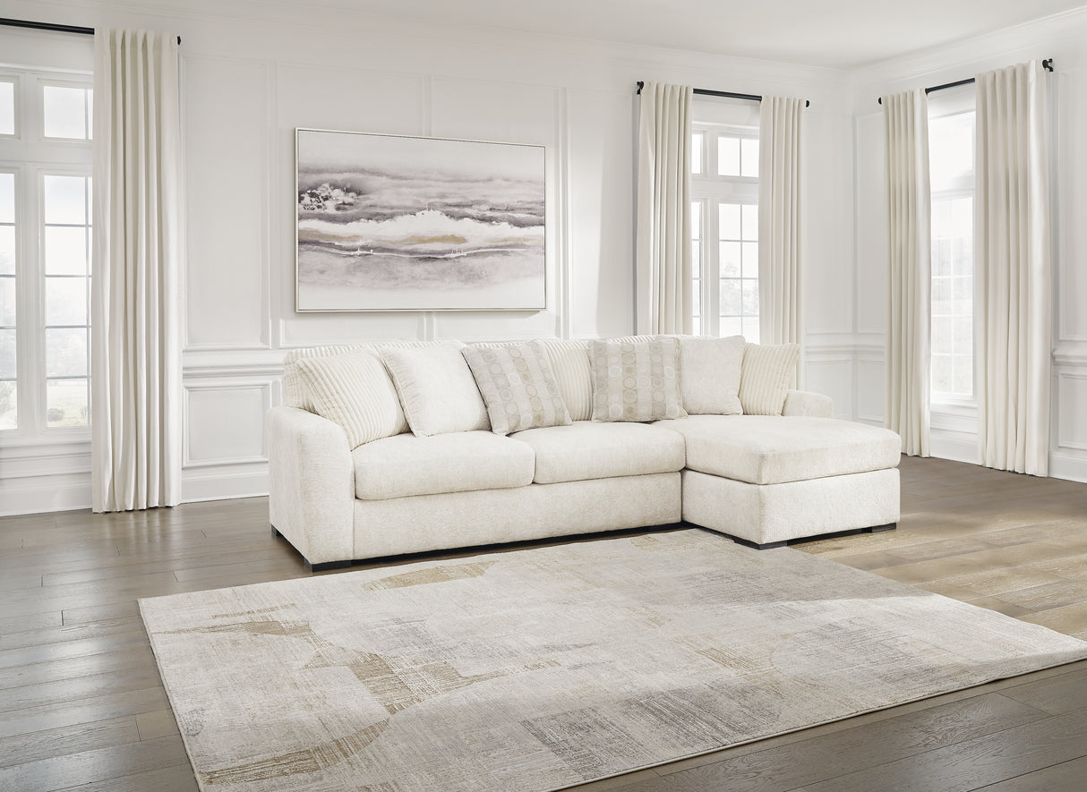 Furniture City Biloxi - Ashley Furniture - Chessington Sectional - LAF 2-Piece Sectional with Chaise / Ivory - 61904S2