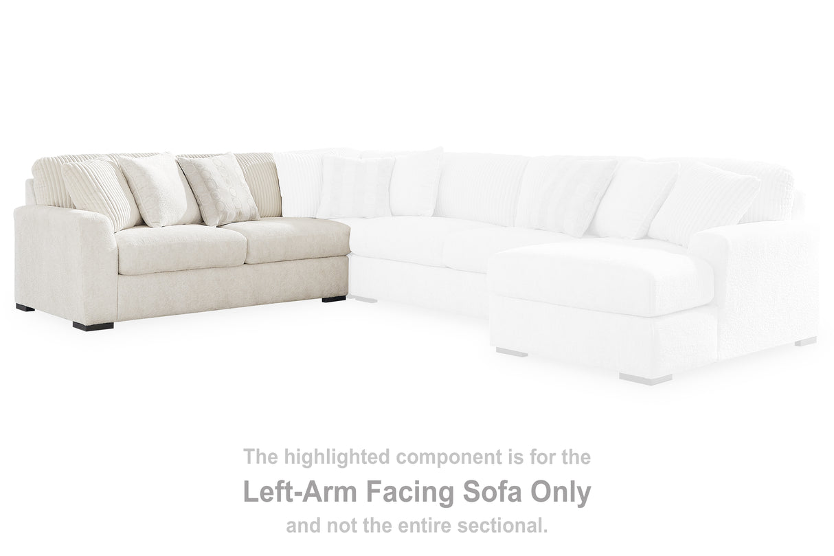 Furniture City Biloxi - Ashley Furniture - Chessington Sectional - LAF Sofa / Ivory - 6190466