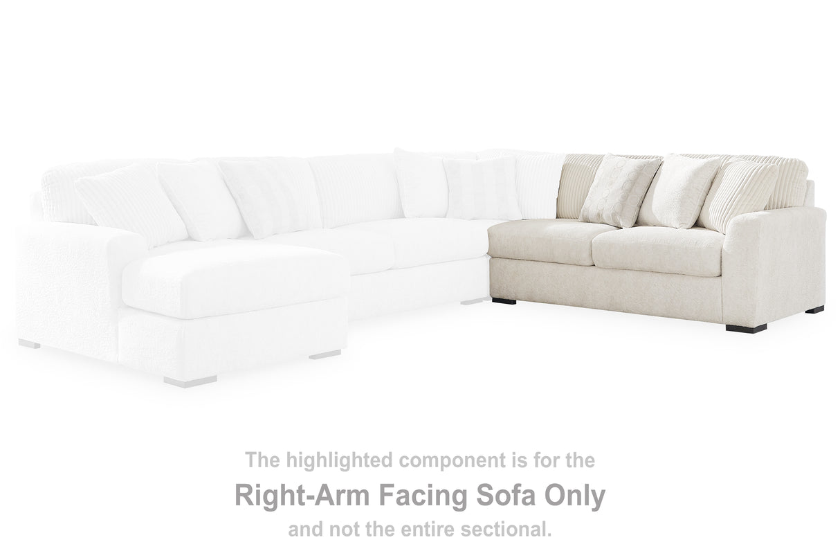 Furniture City Biloxi - Ashley Furniture - Chessington Sectional - RAF Sofa / Ivory - 6190467