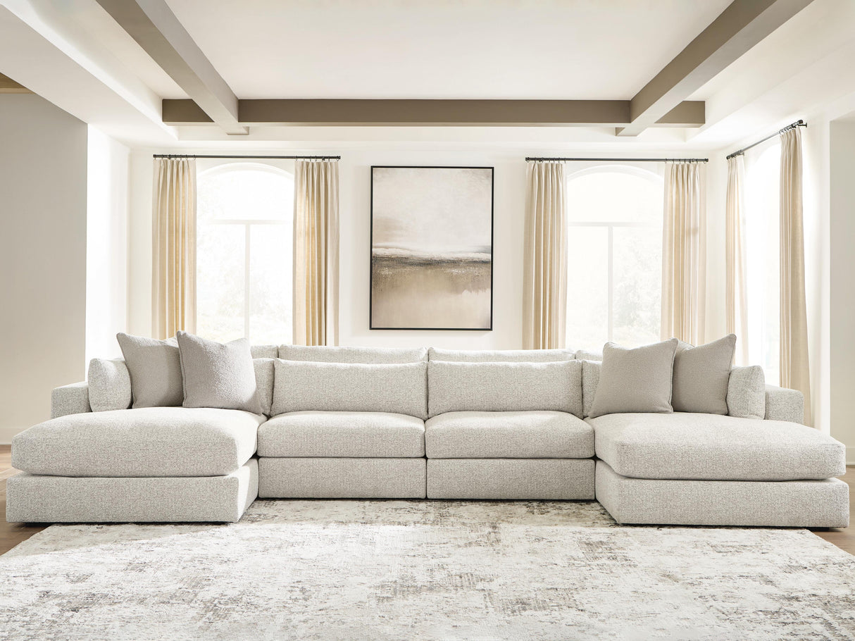 Furniture City Biloxi - Ashley Furniture - Ashbourne Estate Sectional - RAF 4-Piece Double Chaise Sectional - PC66004S9
