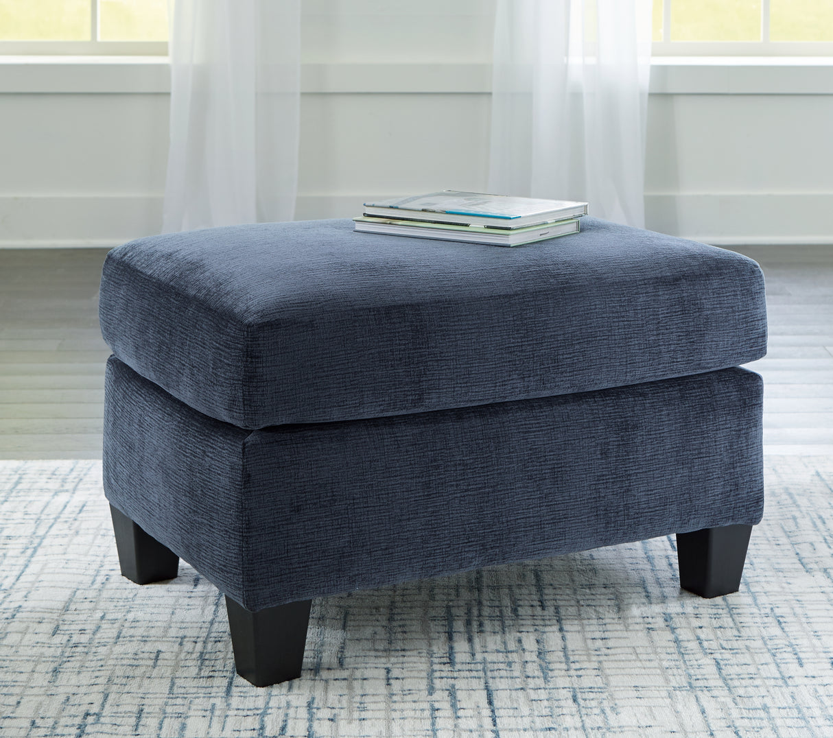 Furniture City Biloxi - Ashley Furniture - Amity Bay Living Room - Ottoman / Ink - 6720614