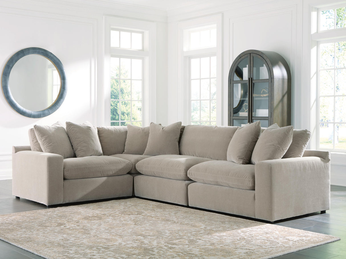 Furniture City Biloxi - Ashley Furniture - Maxton Heights Sectional - RAF 4-Piece Sectional / Pebble - 67808S3