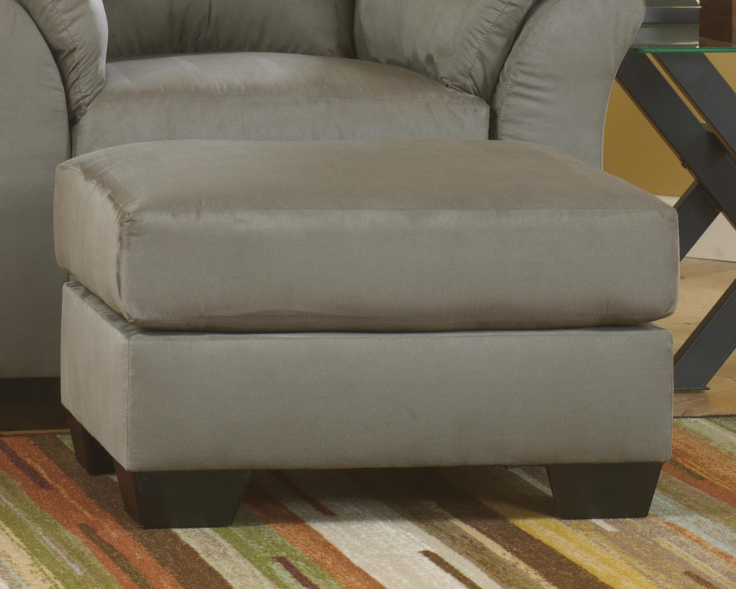 Furniture City Biloxi - Ashley Furniture - Darcy Living Room - Ottoman / Cobblestone - 7500514