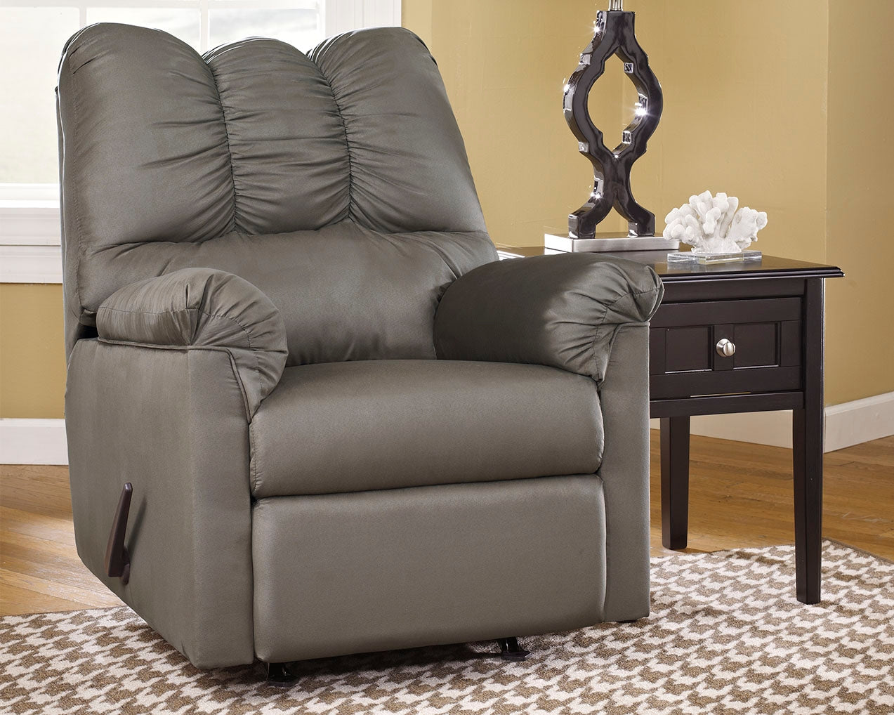 Furniture City Biloxi - Ashley Furniture - Darcy Living Room - Rocker Recliner / Cobblestone - 7500525