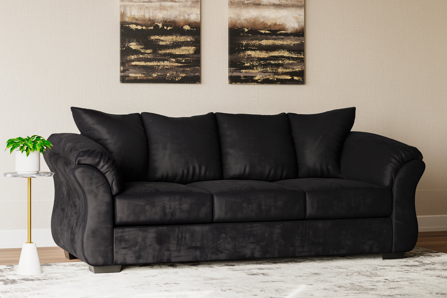 Furniture City Biloxi - Ashley Furniture - Darcy Living Room - Rocker Recliner / Cobblestone - 7500525