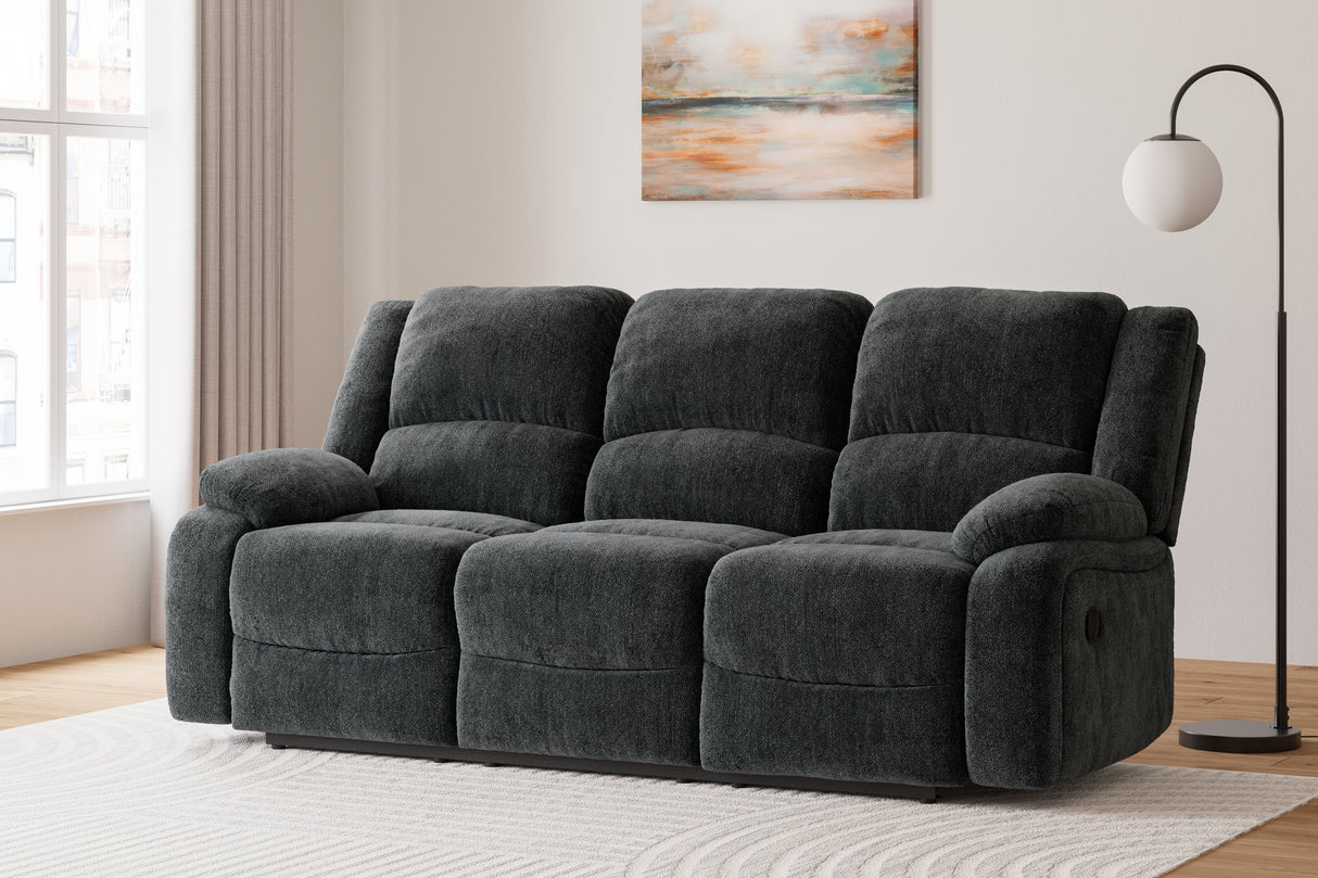 Furniture City Biloxi - Ashley Furniture - Draycoll Living Room - Reclining Sofa / Slate - 7650488