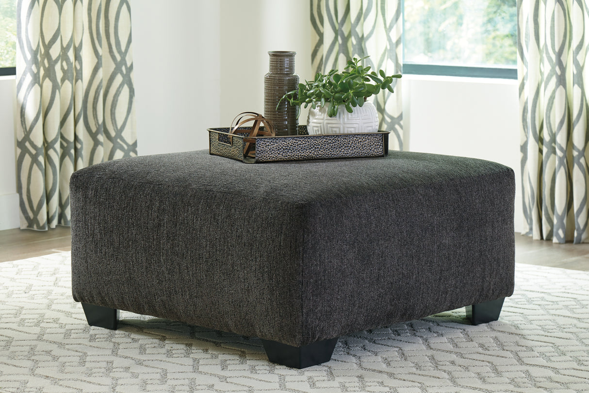 Furniture City Biloxi - Ashley Furniture - Ballinasloe Living Room - Oversized Accent Ottoman / Smoke - 8070308