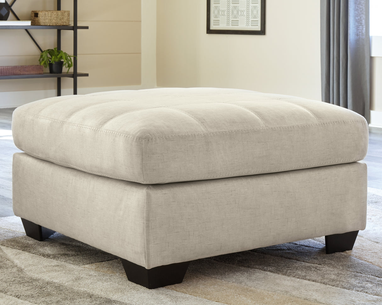 Furniture City Biloxi - Ashley Furniture - Falkirk Living Room - Oversized Accent Ottoman / Parchment - 8080608