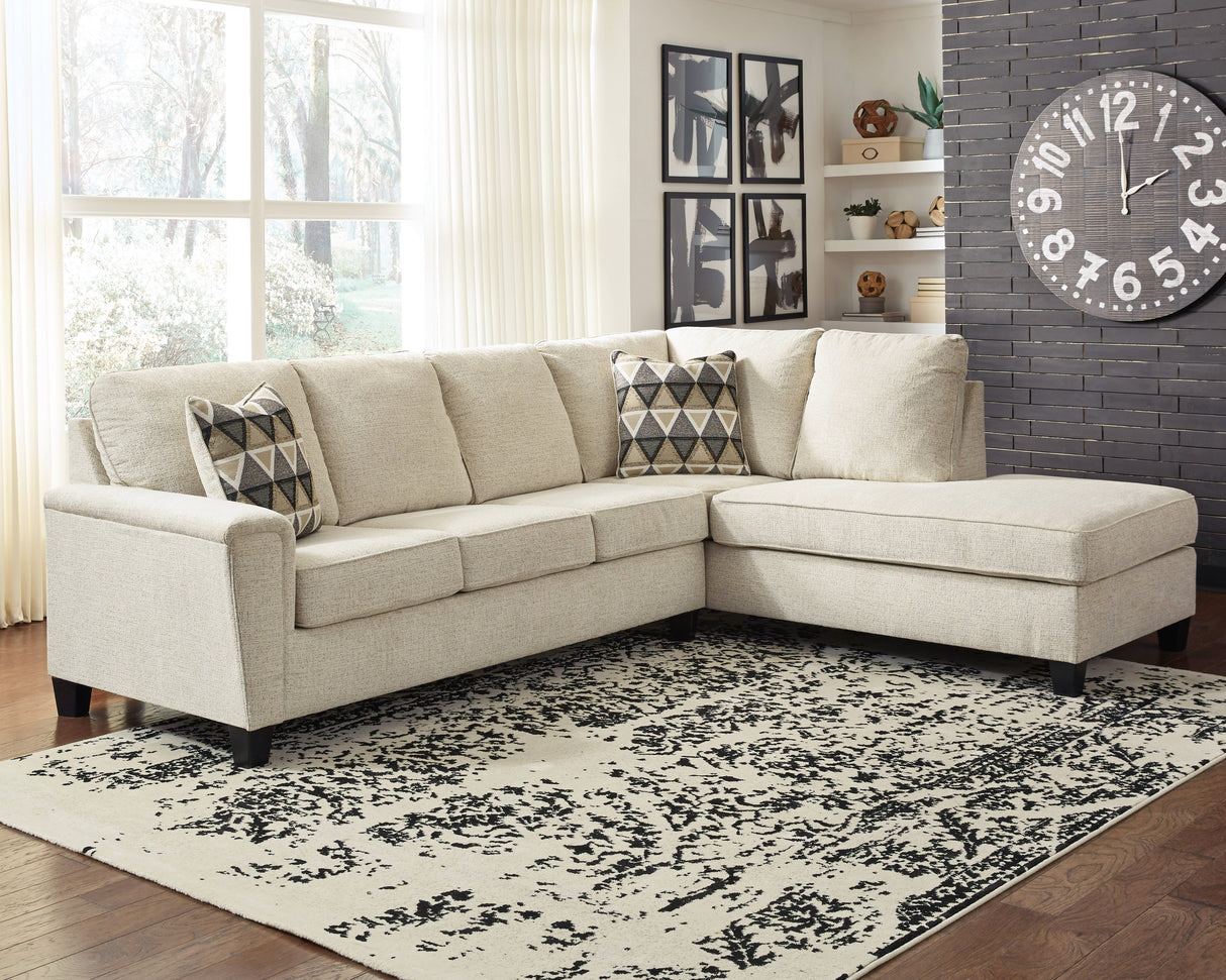 Furniture City Biloxi - Ashley Furniture - Abinger Sectional - LAF 2-Piece Sectional with Chaise / Natural - 83904S2