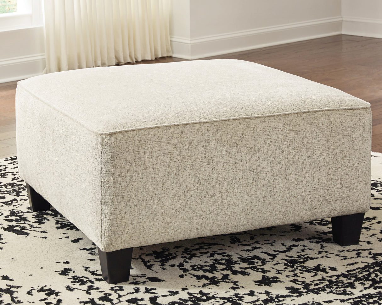 Furniture City Biloxi - Ashley Furniture - Abinger Living Room - Oversized Accent Ottoman / Natural - 8390408