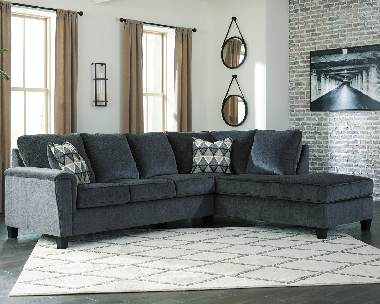 Furniture City Biloxi - Ashley Furniture - Abinger Sectional - LAF 2-Piece Sectional with Chaise / Smoke - 83905S2