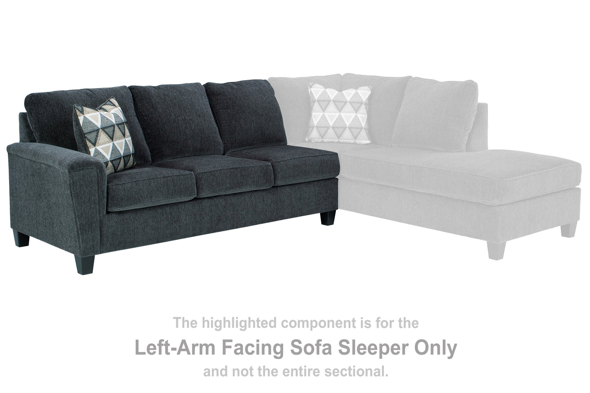 Furniture City Biloxi - Ashley Furniture - Abinger Sectional - LAF Sofa Sleeper / Smoke - 8390569