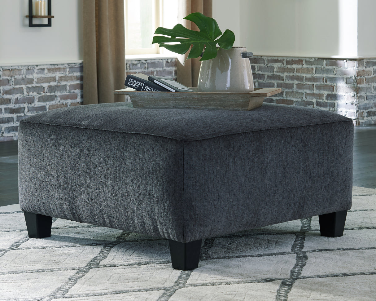 Furniture City Biloxi - Ashley Furniture - Abinger Living Room - Oversized Accent Ottoman / Smoke - 8390508