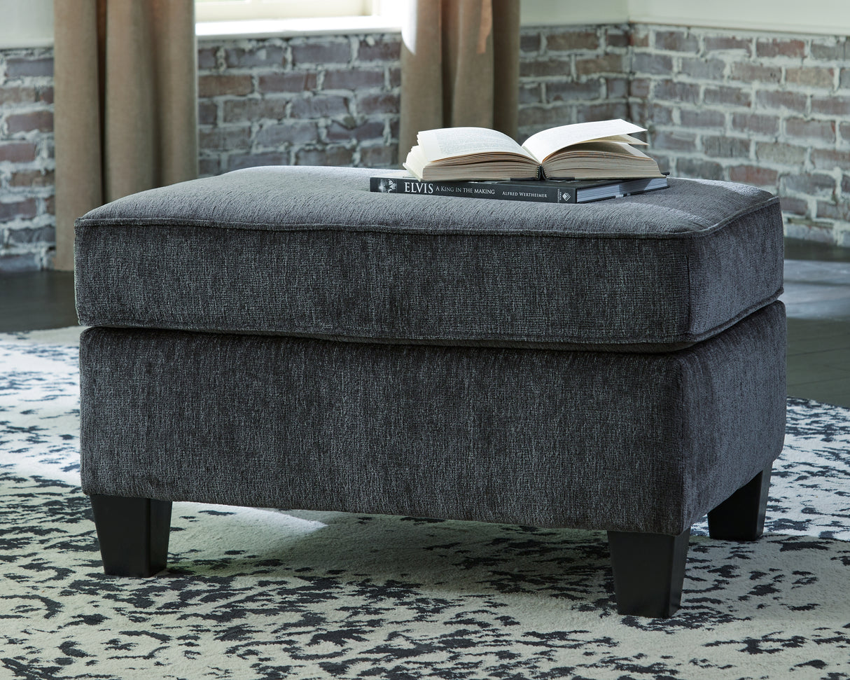 Furniture City Biloxi - Ashley Furniture - Abinger Living Room - Ottoman / Smoke - 8390514