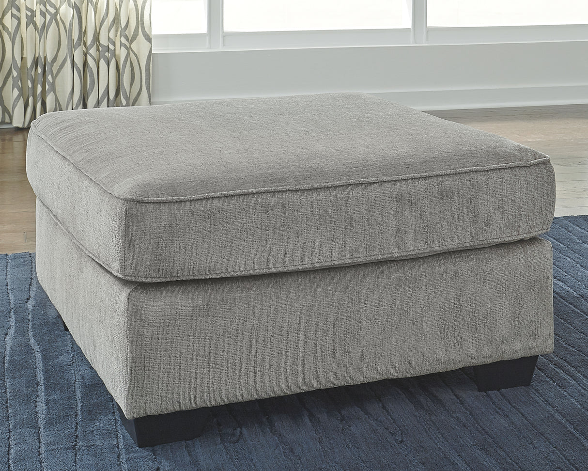 Furniture City Biloxi - Ashley Furniture - Altari Living Room - Oversized Accent Ottoman / Alloy - 8721408