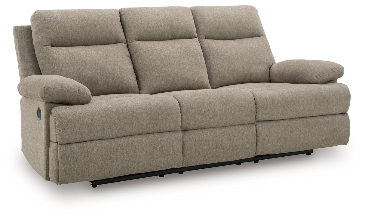 Furniture City Biloxi - Ashley Furniture - Side-Swipe Living Room - REC Sofa w/Drop Down Table / Mocha - PC9140589