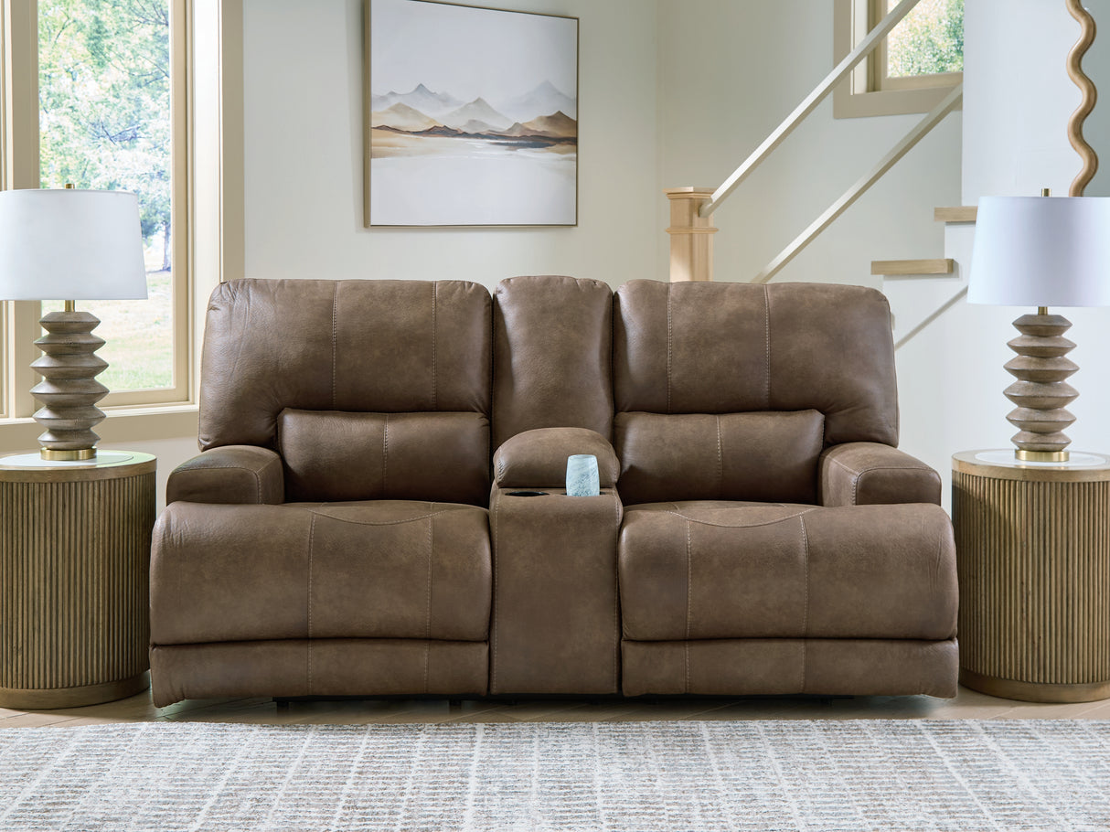 Furniture City Biloxi - Ashley Furniture - Beckley Place Living Room - PWR Recliner/ADJ Headrest / Earth - PC9180282