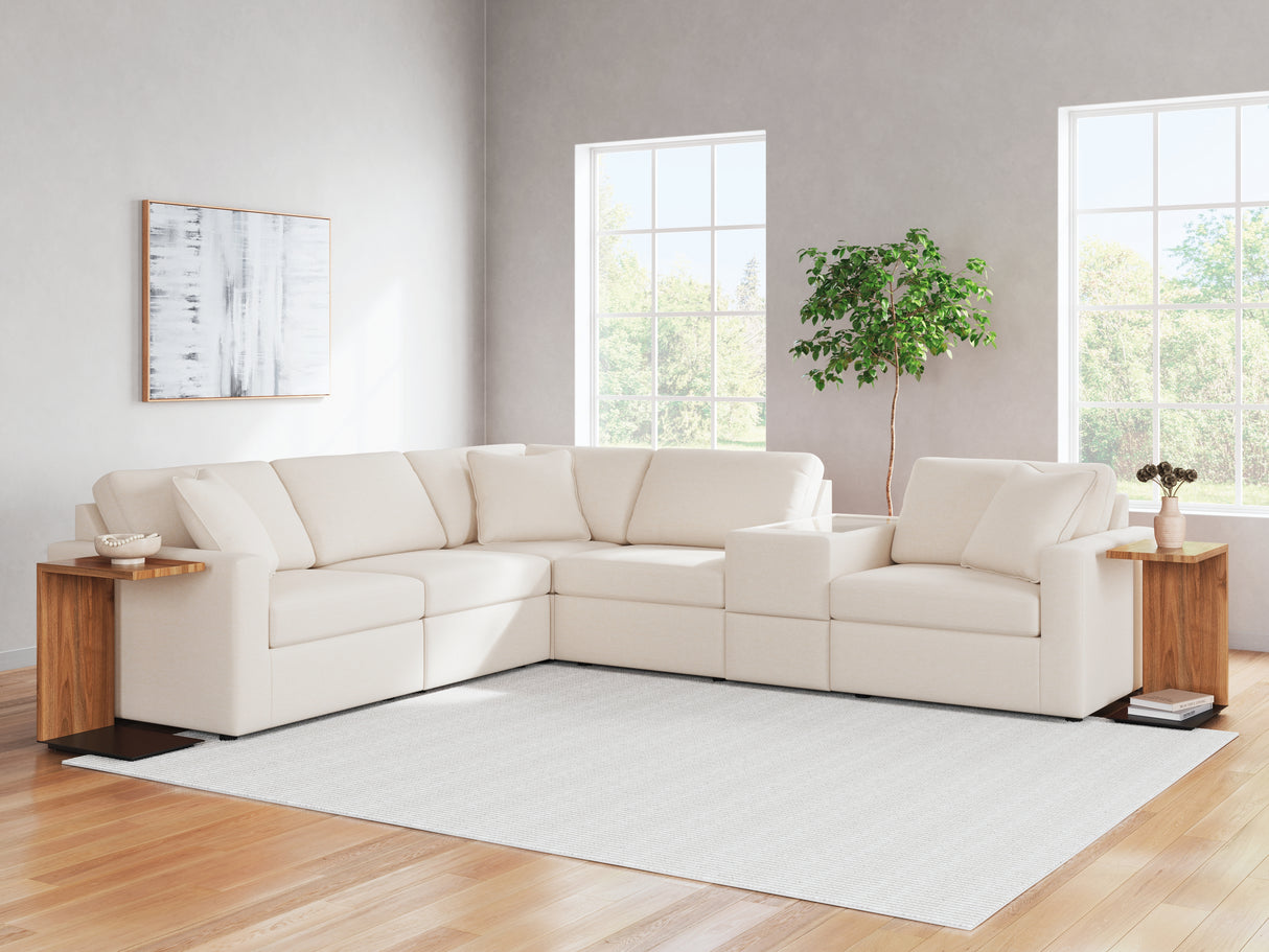 Furniture City Biloxi - Ashley Furniture - Modmax Sectional - RAF 6-Piece Sectional / Oyster - 92103S7