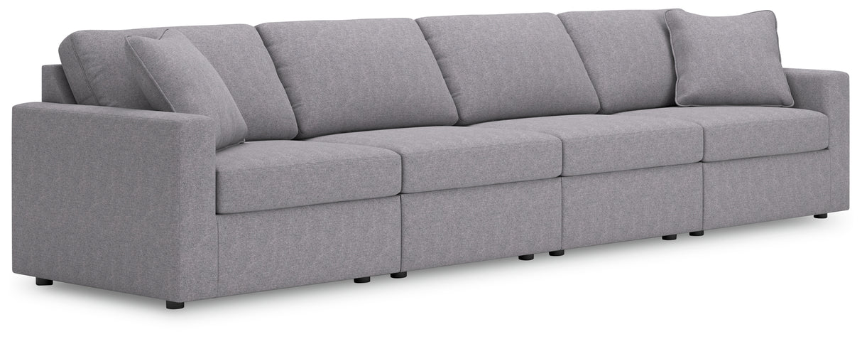 Furniture City Biloxi - Ashley Furniture - Modmax Sectional - RAF 4-Piece Sectional / Granite - 92104S10