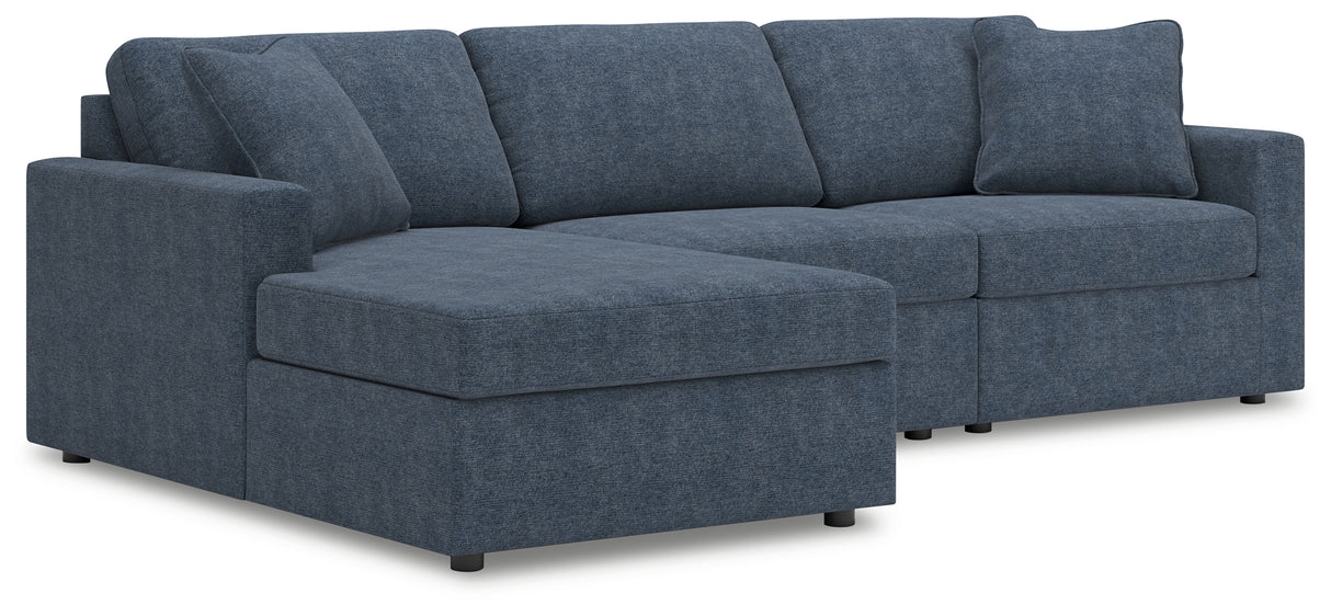 Furniture City Biloxi - Ashley Furniture - Modmax Sectional - RAF 3-Piece Sectional with Chaise / Ink - 92121S17