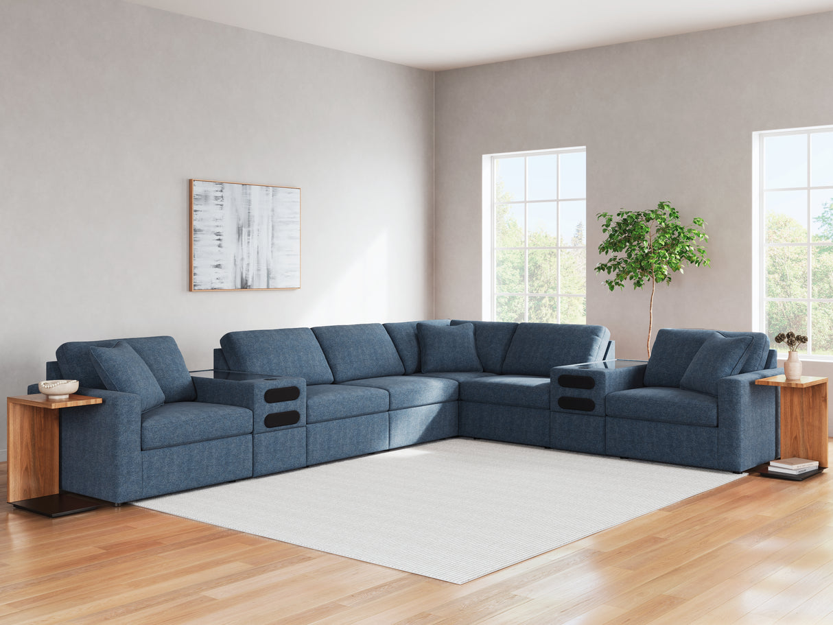 Furniture City Biloxi - Ashley Furniture - Modmax Sectional - RAF 8-Piece Sectional / Ink - 92121S16
