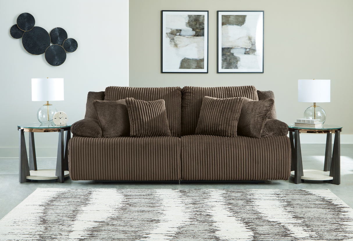 Furniture City Biloxi - Ashley Furniture - Top Tier Sectional - 2-Piece Sectional Loveseat / Chocolate - 92705S9