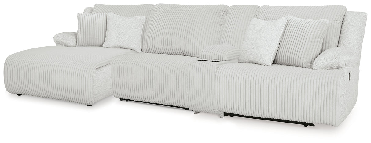 Furniture City Biloxi - Ashley Furniture - Top Tier Sectional - 4-Piece Reclining Sectional with Chaise / Alloy - 92706S12