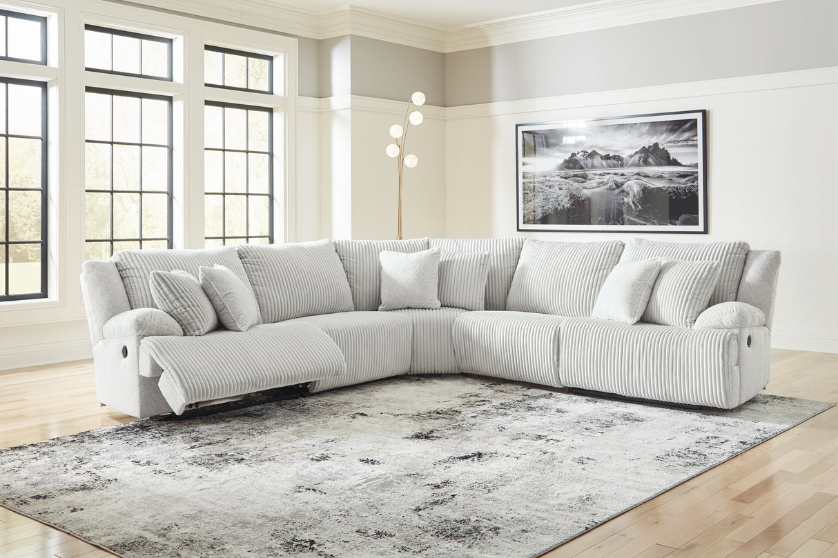 Furniture City Biloxi - Ashley Furniture - Top Tier Sectional - 5-Piece Reclining Sectional / Alloy - 92706S3
