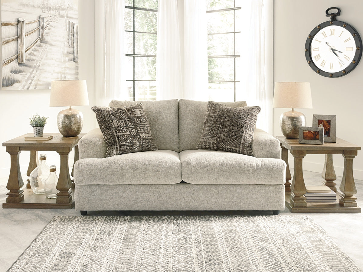 Furniture City Biloxi - Ashley Furniture - Soletren Living Room - Loveseat / Stone - 9510435