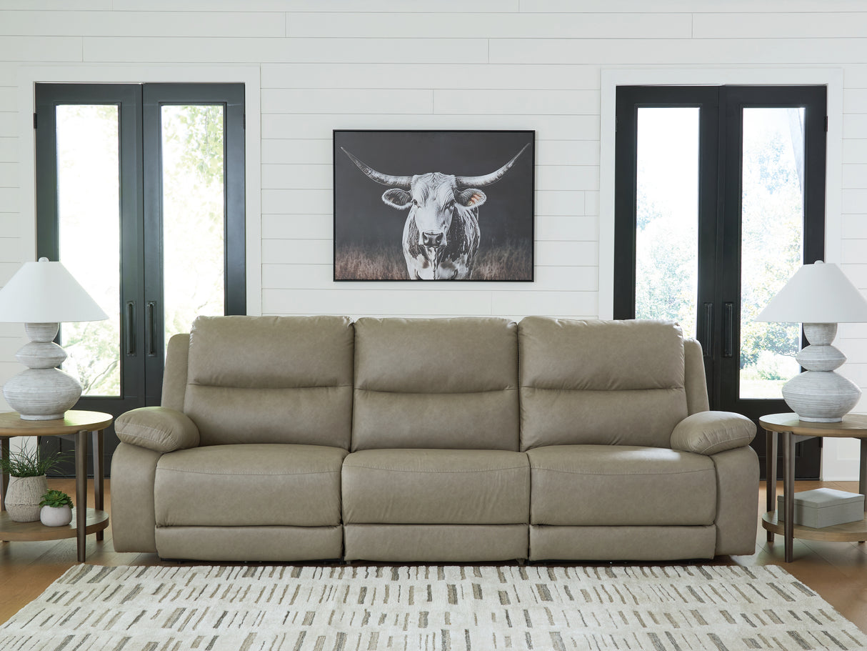 Furniture City Biloxi - Ashley Furniture - Narwhal Place Sectional - 3-Piece Power Reclining Sectional / Pebble - PC99201S1