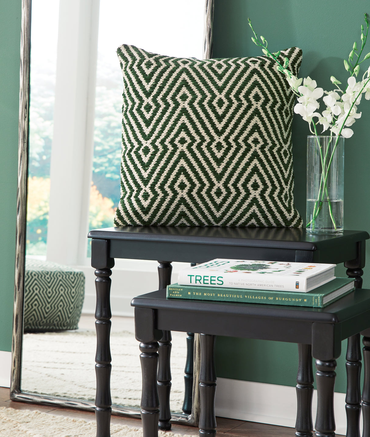 Furniture City Biloxi - Ashley Furniture - Digover Pillows - Pillow (4/CS) / Green/Ivory - A1001036