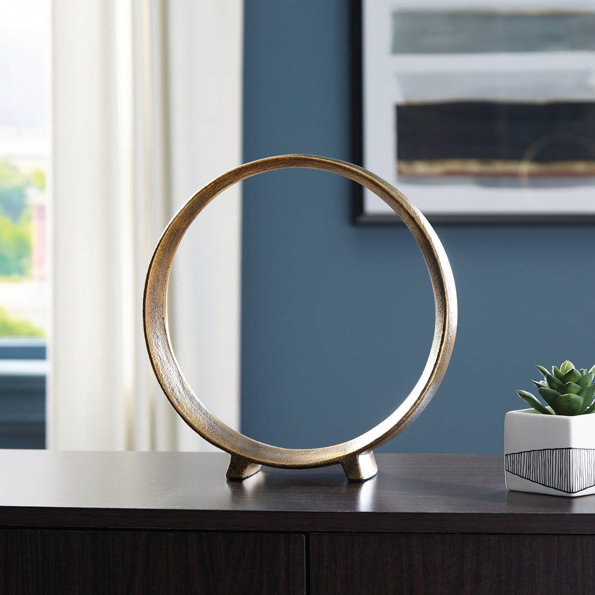 Furniture City Biloxi - Ashley Furniture - Ryandale Sculpture - Sculpture (2/CS) / Antique Brass Finish - A2000499