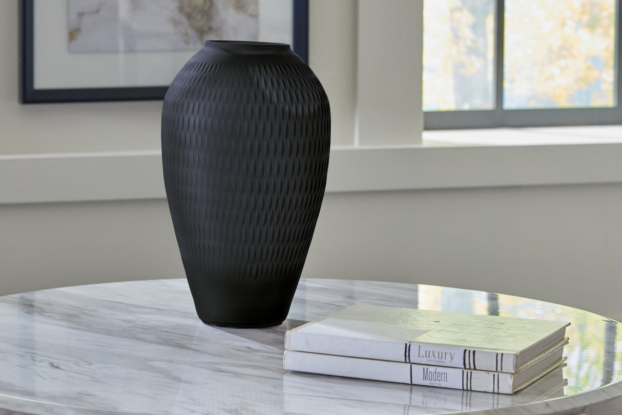 Furniture City Biloxi - Ashley Furniture - Etney Vase - Vase / Slate - A2000510