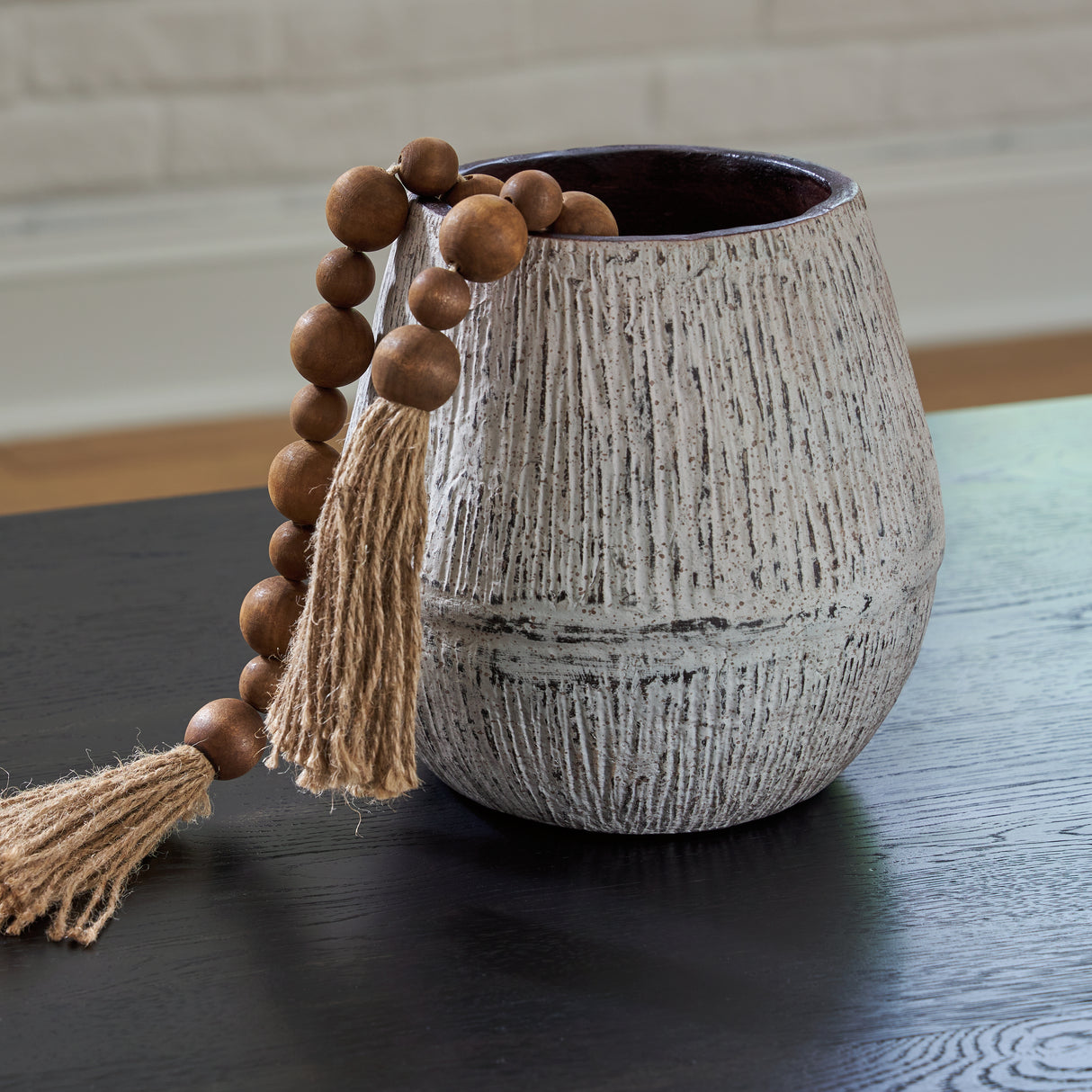 Furniture City Biloxi - Ashley Furniture - Claymount Vase - Vase / Distressed Brown - A2000635