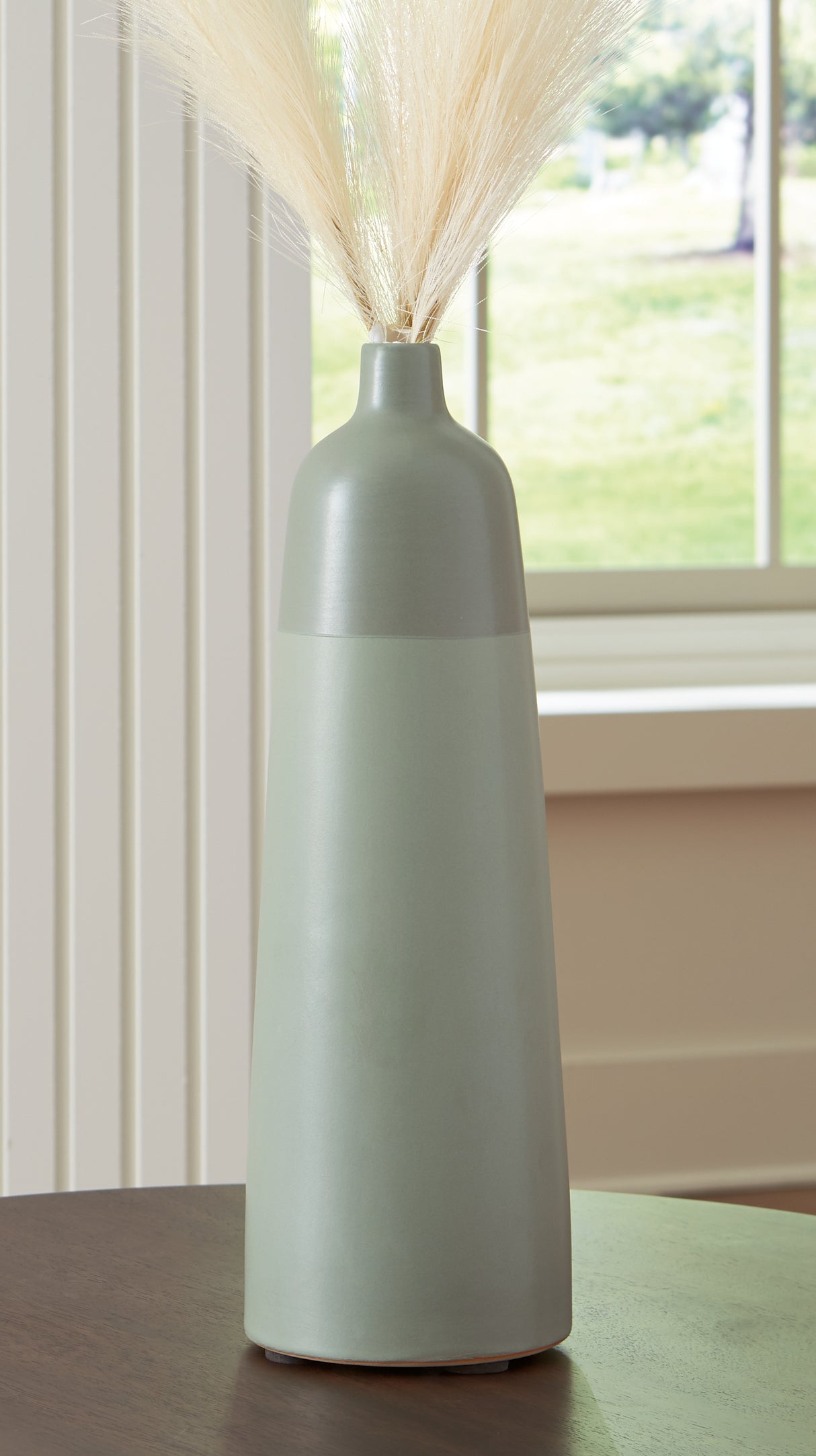 Furniture City Biloxi - Ashley Furniture - Peerland Vase - Vase / Sage Green - A2000655