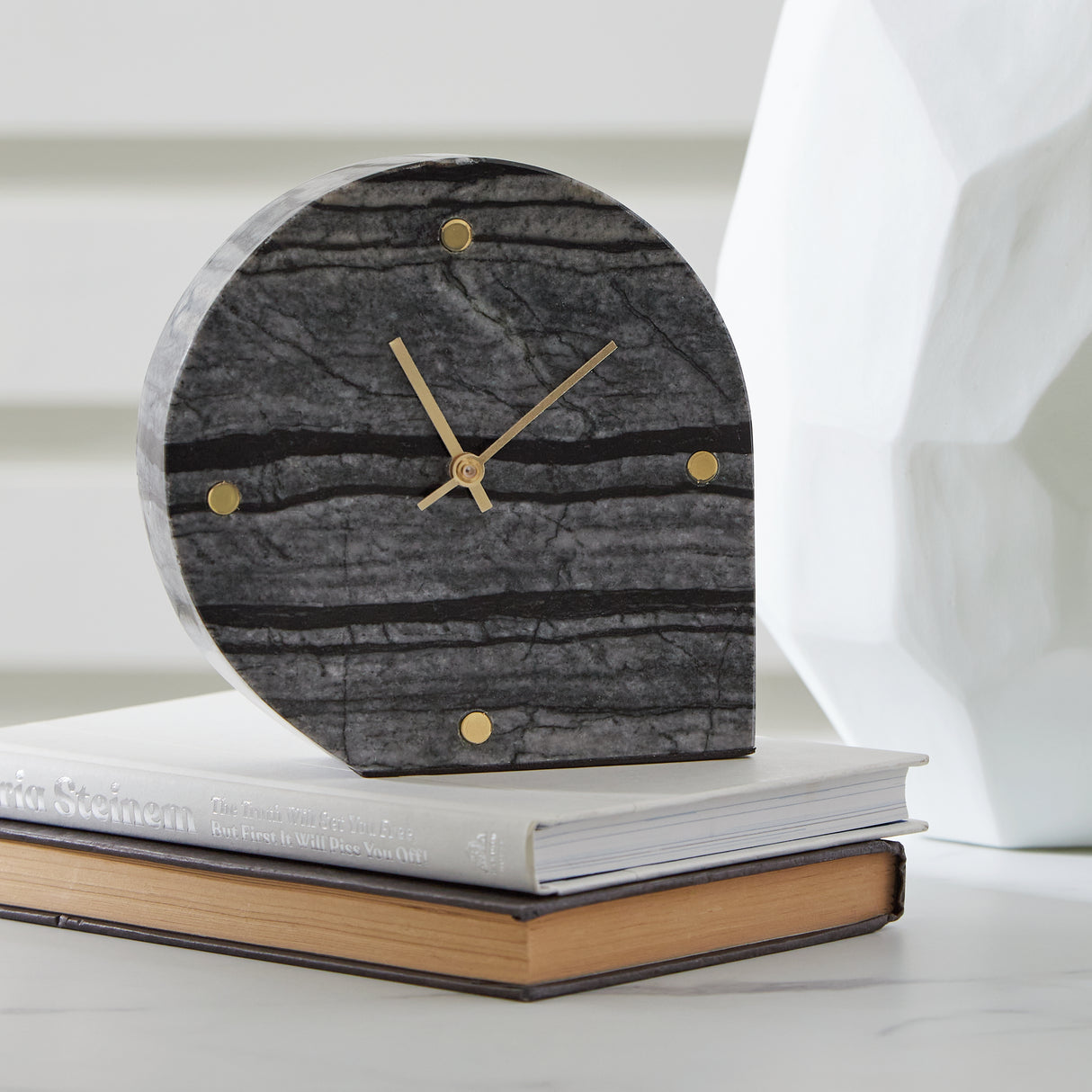 Furniture City Biloxi - Ashley Furniture - Janmour Table Clock (Set of 2) - Table Clock (2/CS) / Black - A2000661