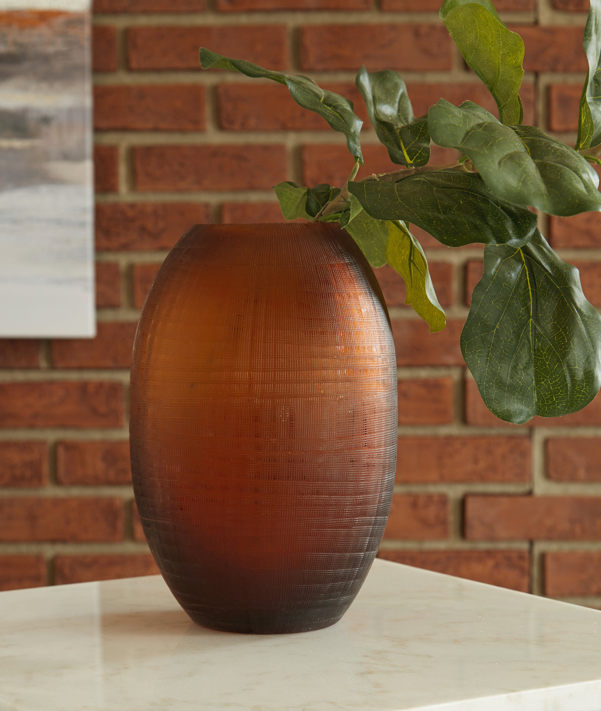 Furniture City Biloxi - Ashley Furniture - Embersen Vase - Vase (2/CS) / Amber - A2900002