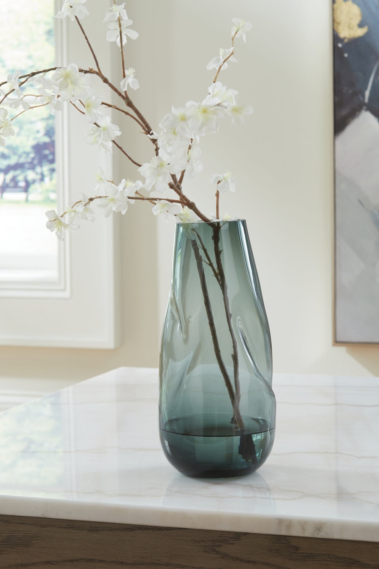 Furniture City Biloxi - Ashley Furniture - Beamund Vase - Vase (2/CS) / Teal Blue - A2900011