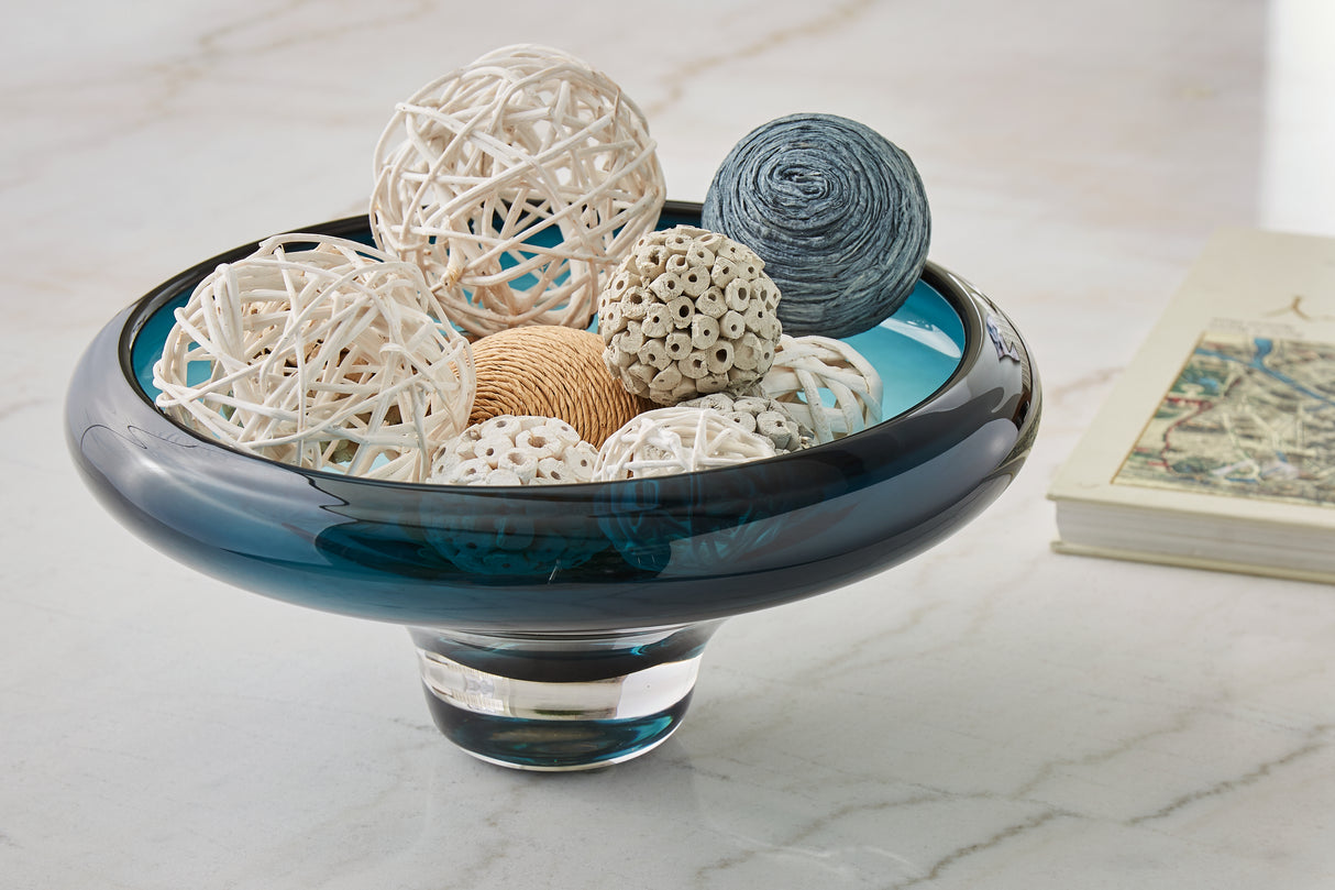 Furniture City Biloxi - Ashley Furniture - Vallborough Bowl - Bowl / Teal Blue - A2900017
