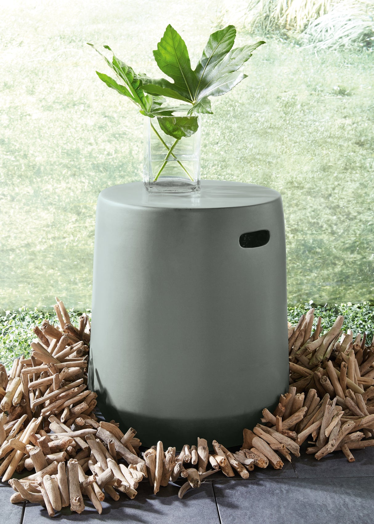 Furniture City Biloxi - Ashley Furniture - Kalmunds Stool - Stool / Gray - A3000634