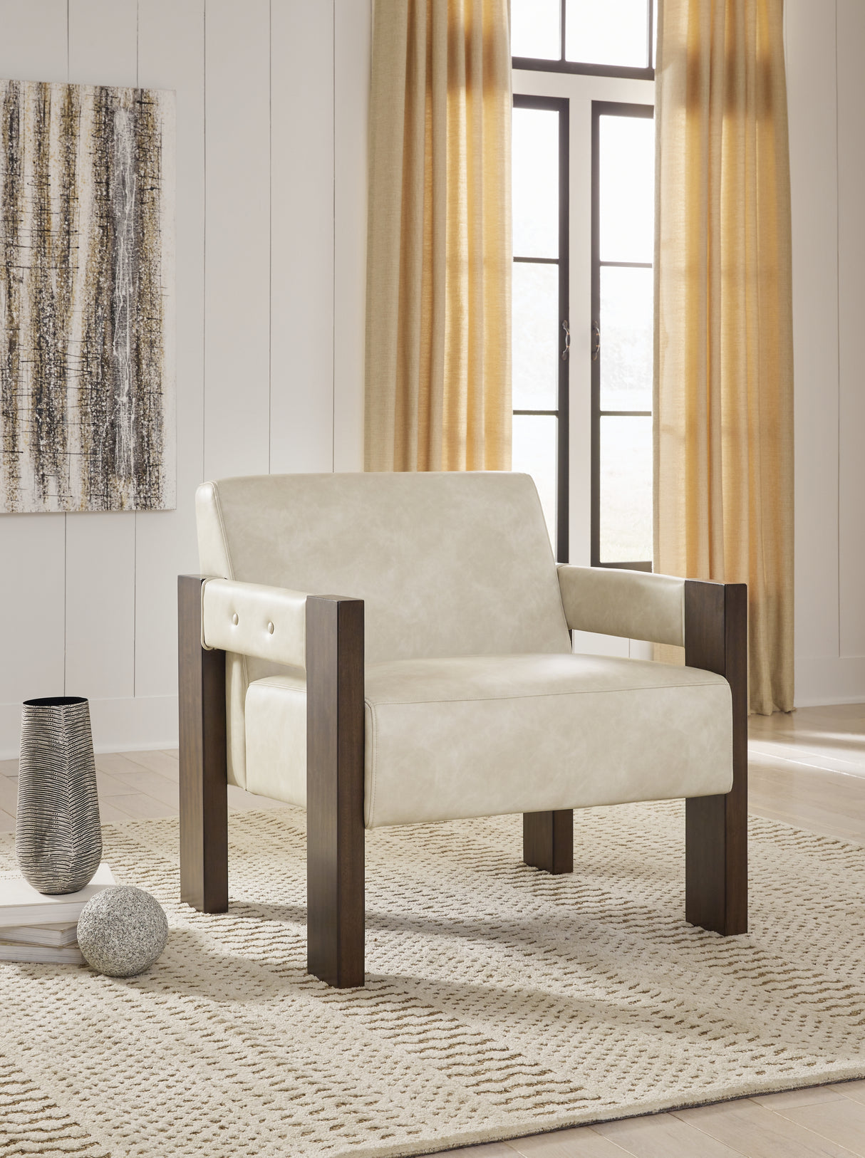 Furniture City Biloxi - Ashley Furniture - Adlanlock Accent Chair - Accent Chair / Bone - A3000694