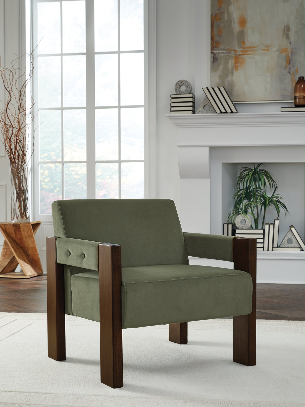Furniture City Biloxi - Ashley Furniture - Adlanlock Accent Chair - Accent Chair / Olive - A3000740