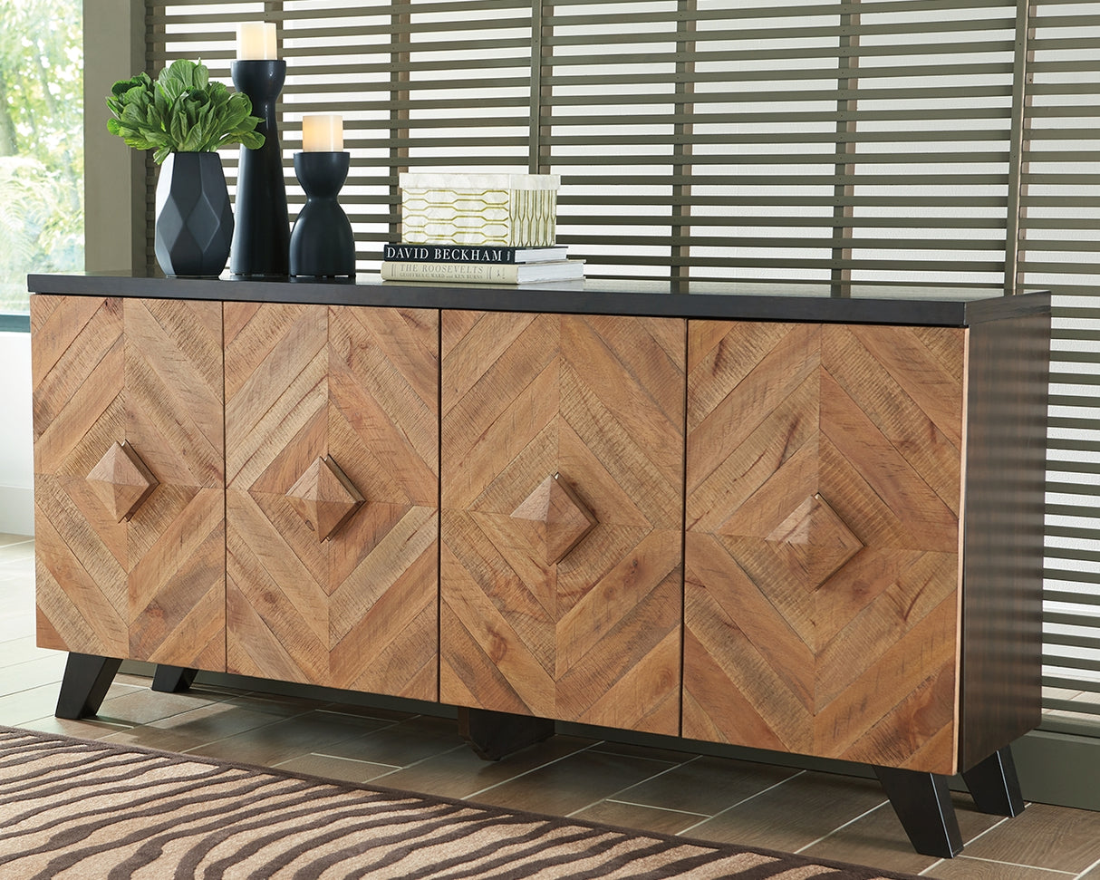 Furniture City Biloxi - Ashley Furniture - Robin Ridge Accent Cabinet - Accent Cabinet / Two-tone Brown - A4000031