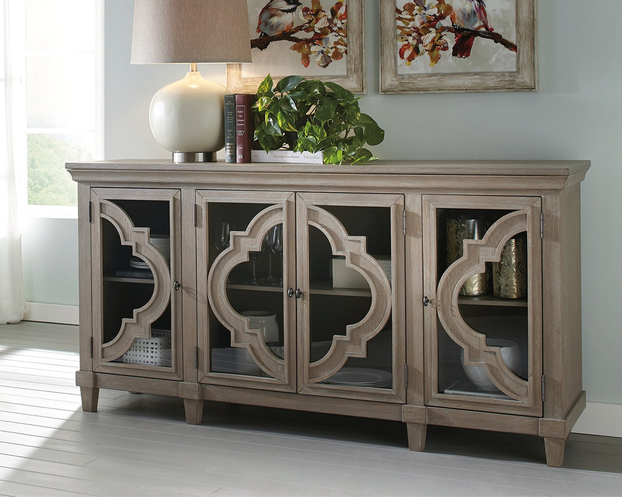 Furniture City Biloxi - Ashley Furniture - Fossil Ridge Accent Cabinet - Accent Cabinet / Gray - A4000037