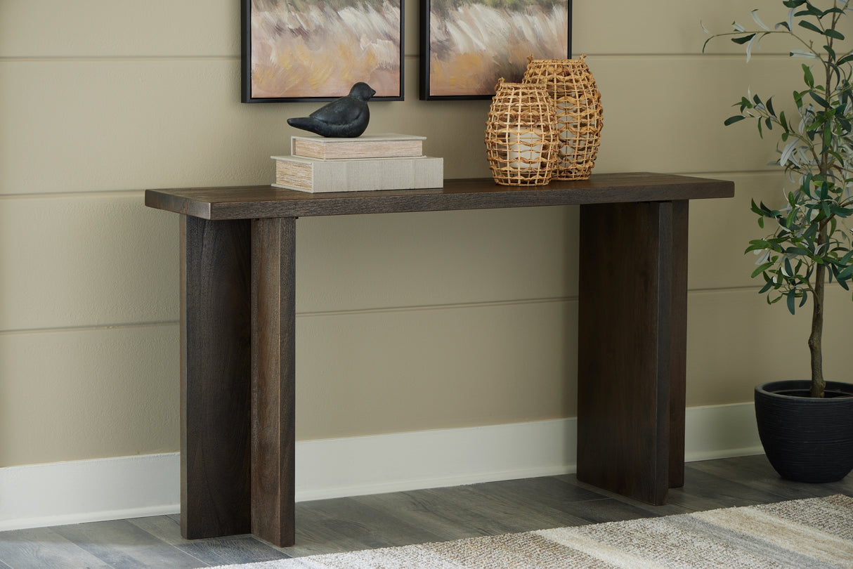 Furniture City Biloxi - Ashley Furniture - Jalenry Console Sofa Table - Console Sofa Table / Grayish Brown - A4000596