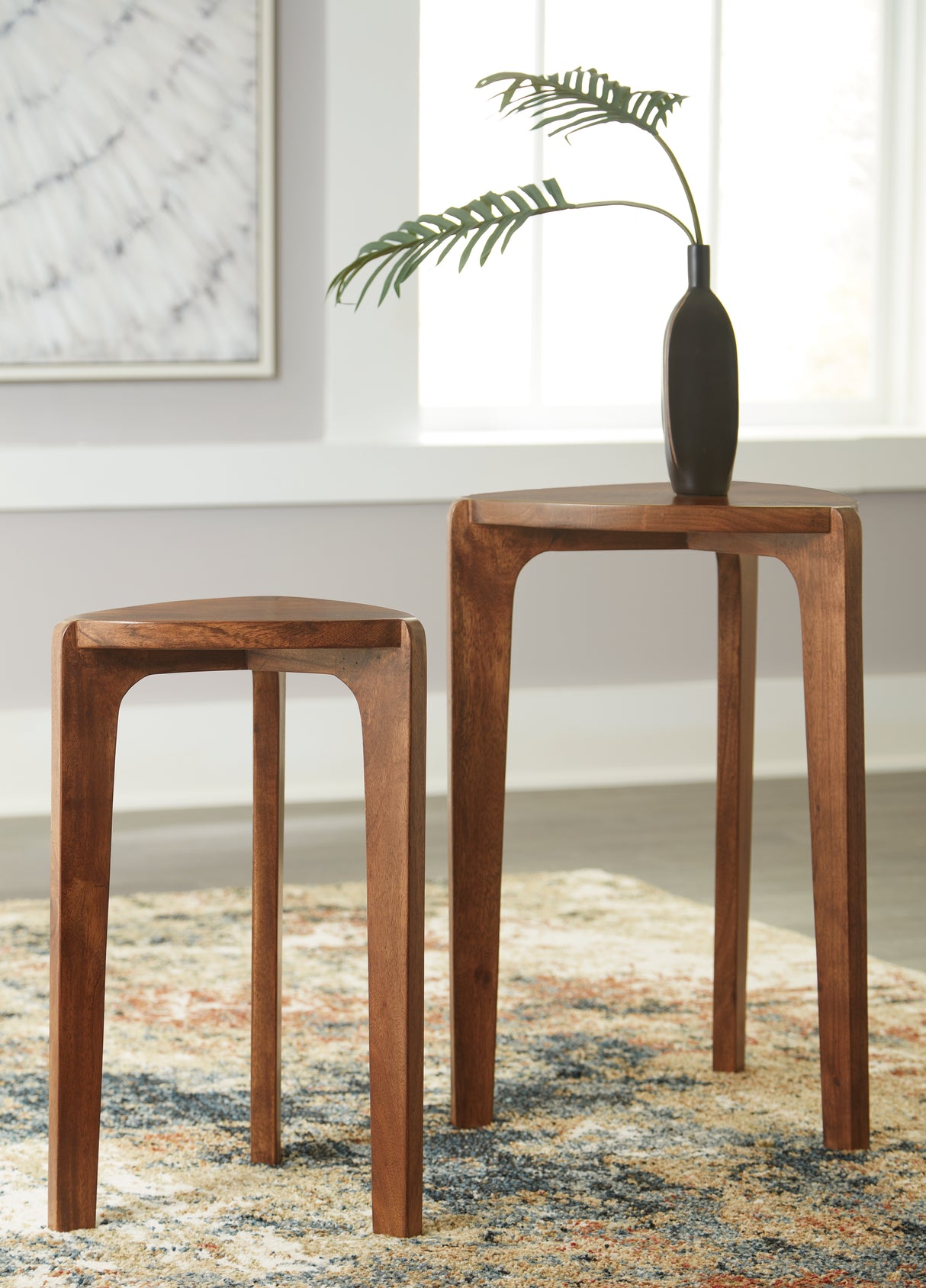 Furniture City Biloxi - Ashley Furniture - Brynnleigh Accent Table (Set of 2) - Accent Table Set (Set of 2) / Medium Brown - A4000607